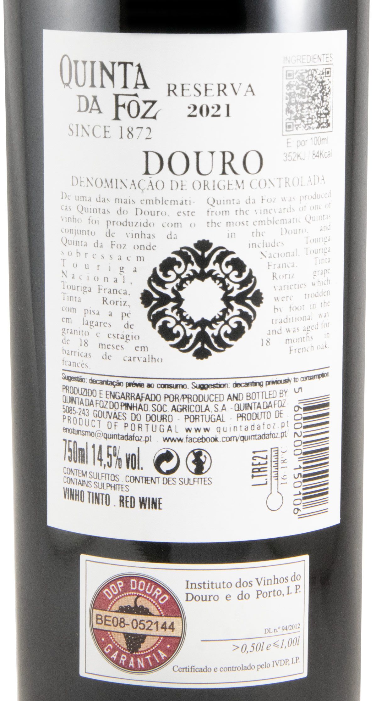 2021 Quinta da Foz Vinhas Velhas Reserva tinto