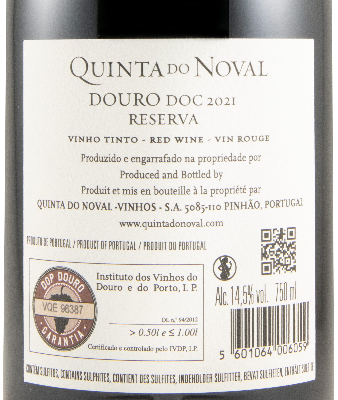 2021 Quinta do Noval Reserva red