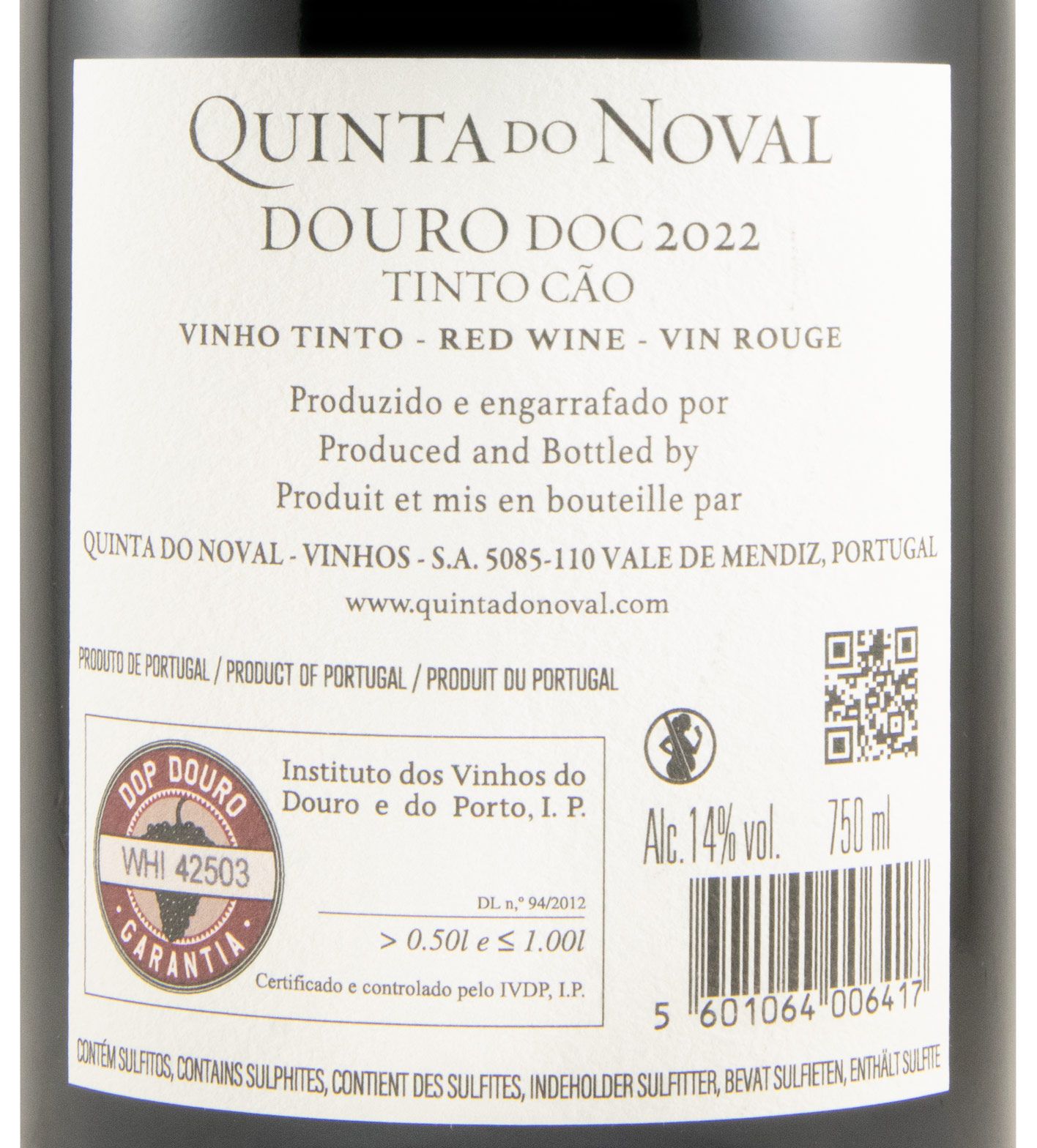 2022 Quinta do Noval Tinto Cão tinto