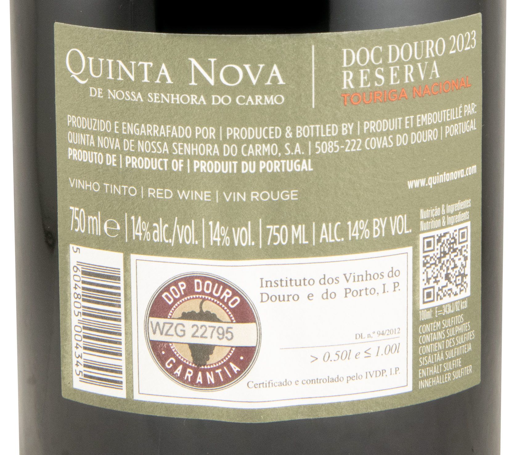 2023 Quinta Nova Touriga Nacional Reserva tinto