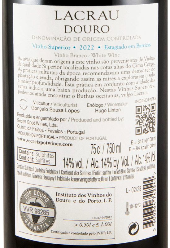 2022 Lacrau Superior white