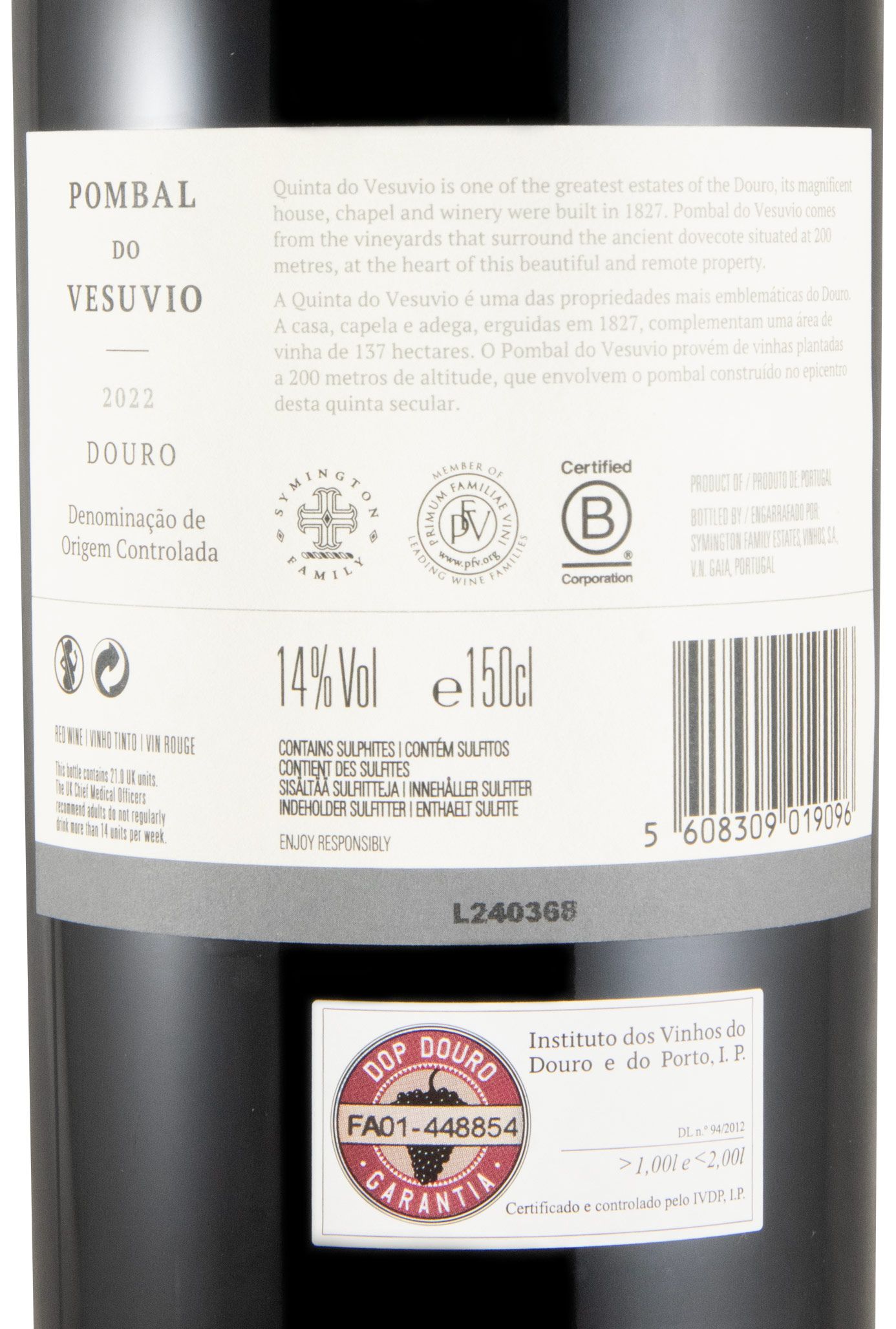 2022 Pombal do Vesuvio tinto 1,5L