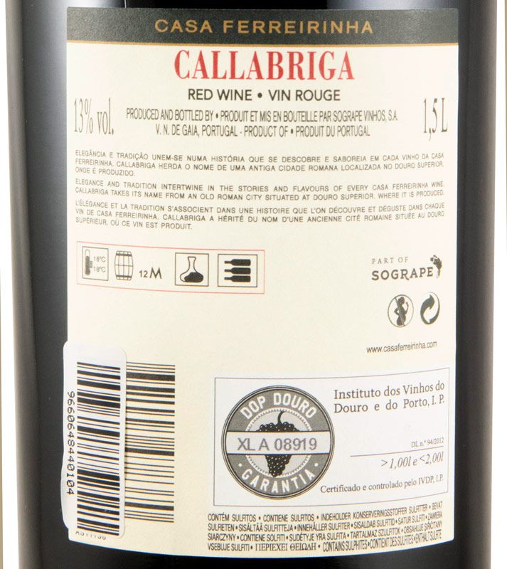 2023 Casa Ferreirinha Callabriga red 1.5L