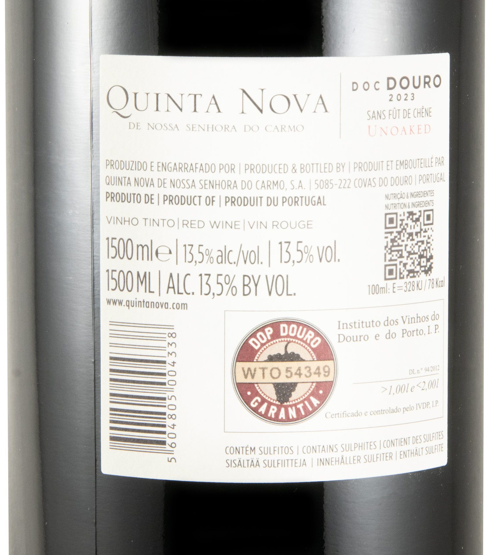 2023 Quinta Nova Unoaked tinto 1,5L