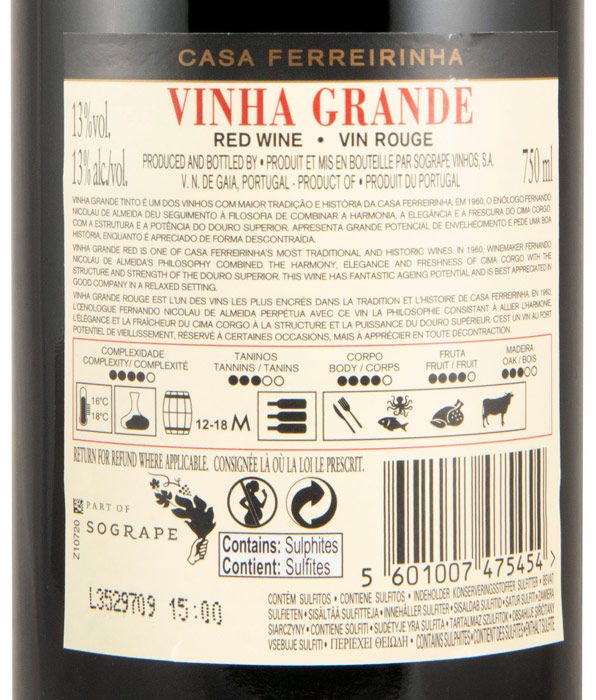 2023 Casa Ferreirinha Vinha Grande red