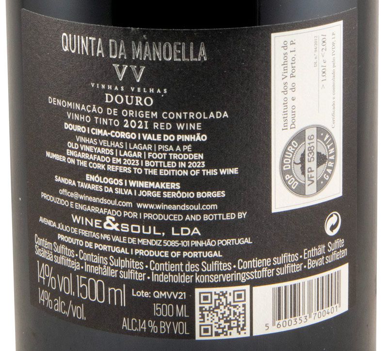 2021 Quinta da Manoella Vinhas Velhas tinto 1,5L