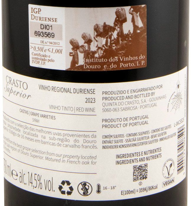 2023 Crasto Superior Syrah tinto
