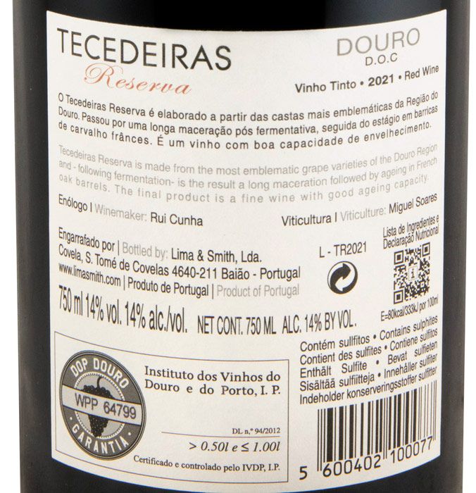 2021 Tecedeiras Reserva red