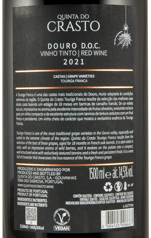 2021 Quinta do Crasto Touriga Franca tinto 1,5L