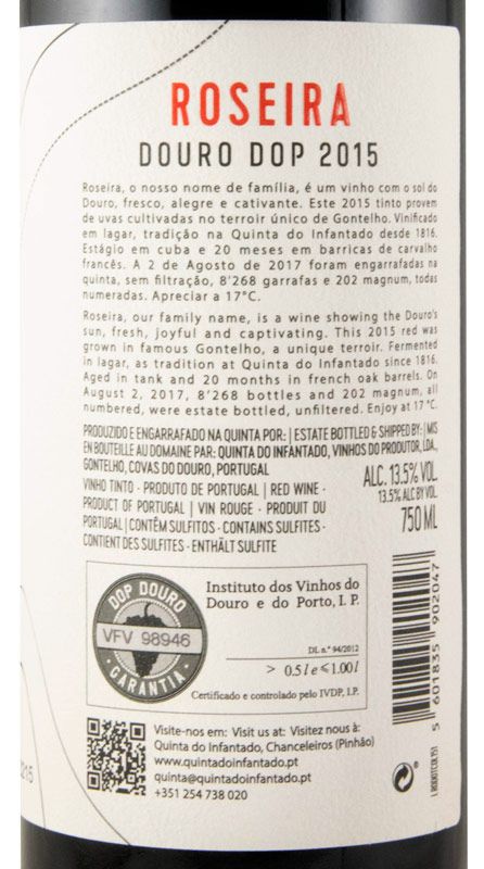 2015 Quinta do Infantado Roseira red