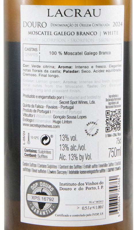2024 Lacrau Moscatel Galego white