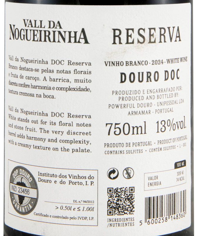 2024 Vall da Nogueirinha Reserva branco