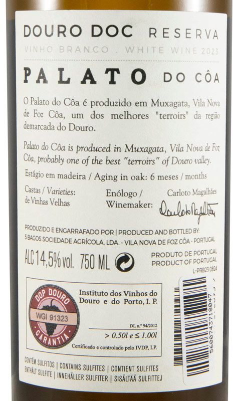2023 Palato do Côa Reserva branco