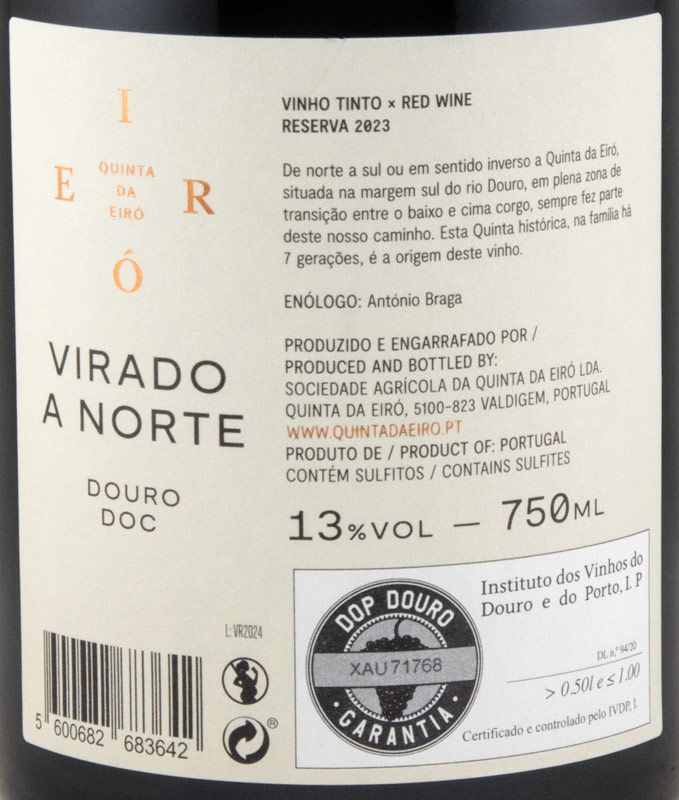 2023 Quinta da Eiró Virado a Norte Reserva tinto
