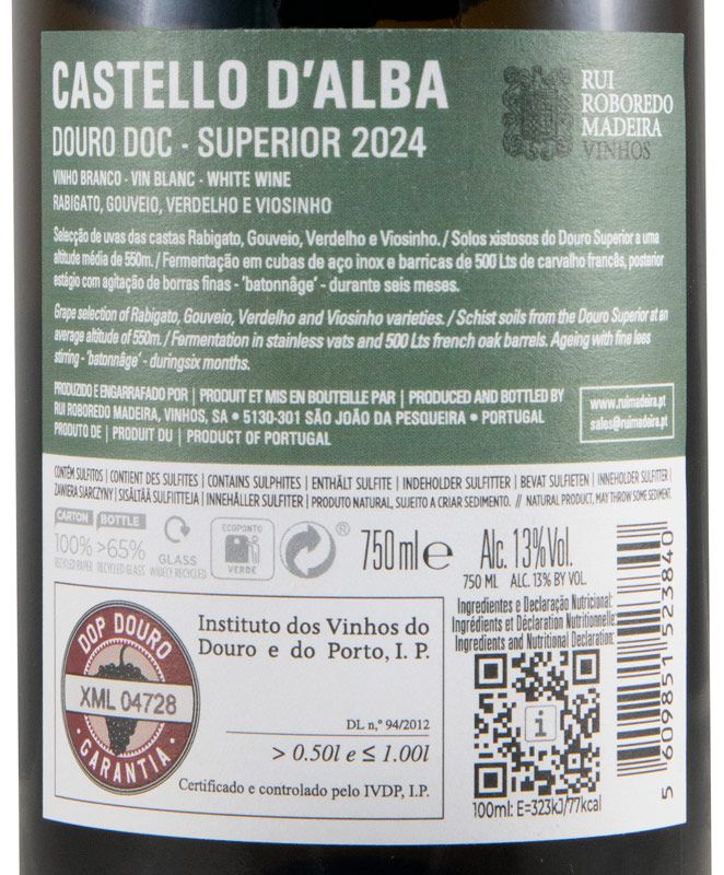 2024 Castello D'Alba Superior branco