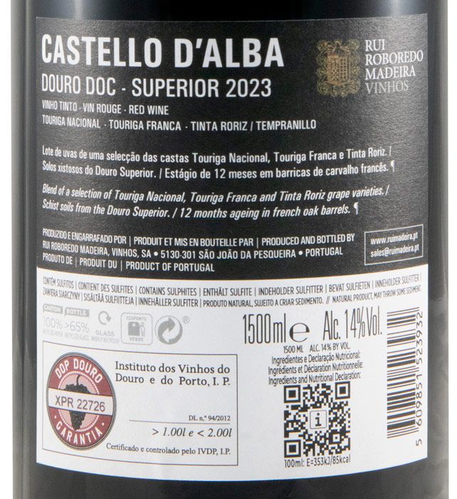 2023 Castello D'Alba Superior tinto 1,5L