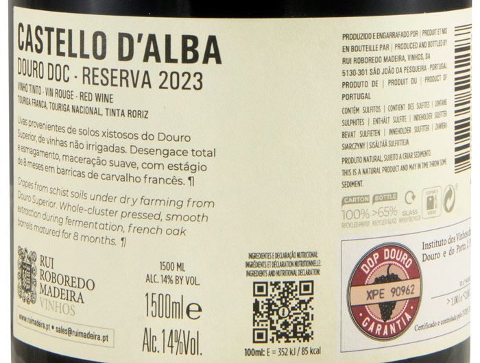 2023 Castello D'Alba Reserva red 1.5L