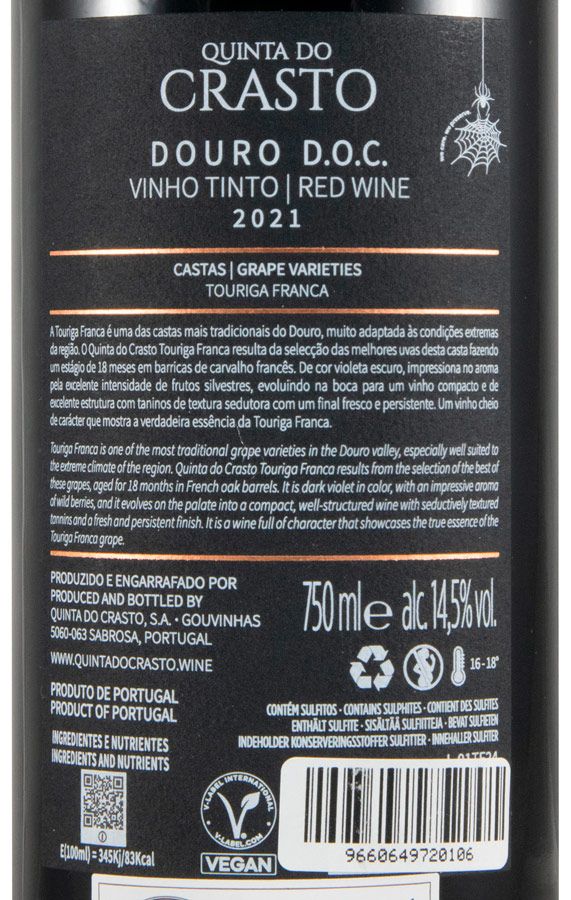 2021 Quinta do Crasto Touriga Franca tinto