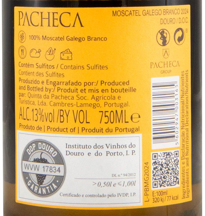 2024 Pacheca Moscatel Galego branco