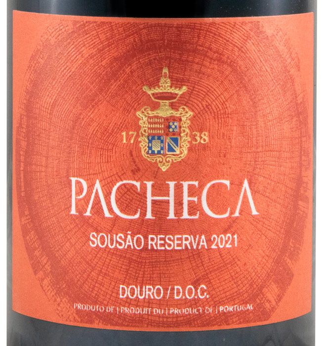 2021 Pacheca Sousão Reserva red