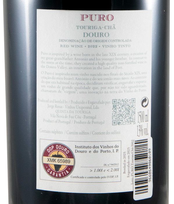 2022 Quinta da Touriga-Chã Puro red 1.5L