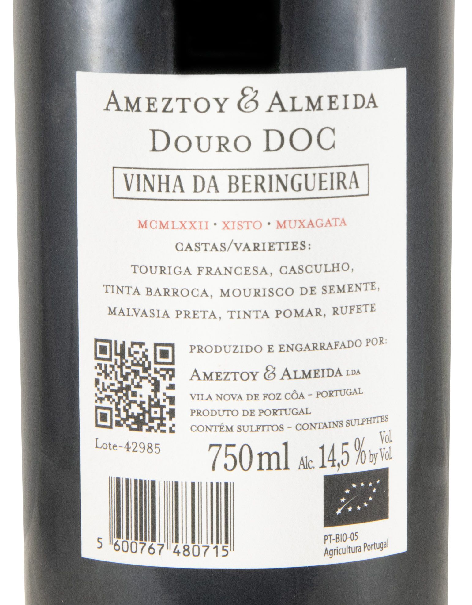 2023 Ameztoy & Almeida Vinha da Beringueira biológico tinto