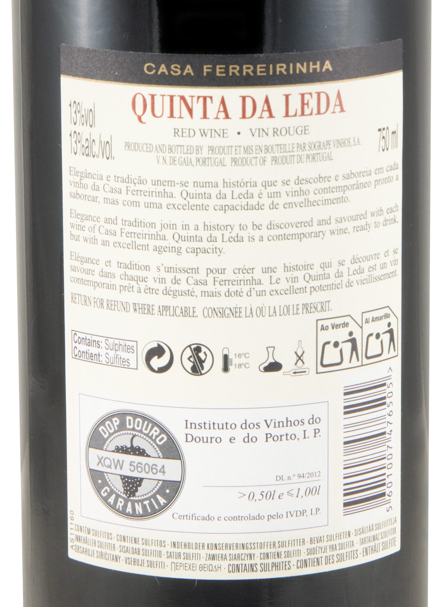 2022 Casa Ferreirinha Quinta da Leda tinto