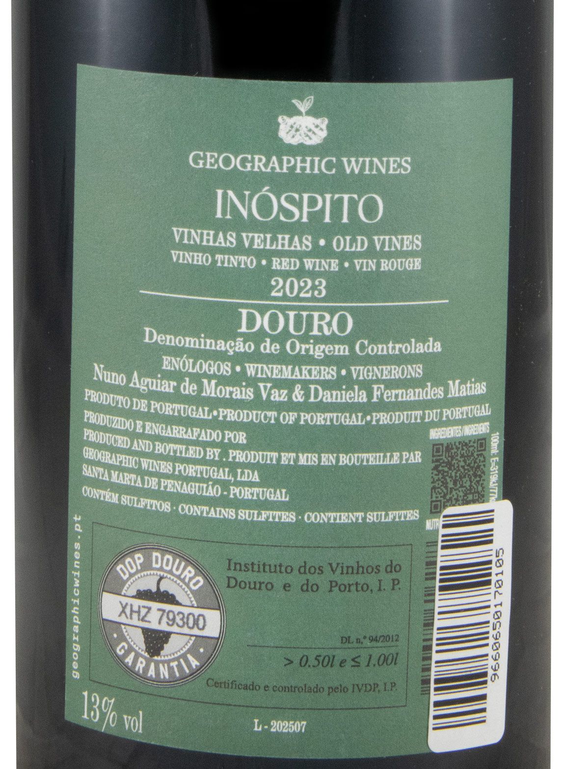 2023 Inóspito Roncão Vinhas Velhas tinto