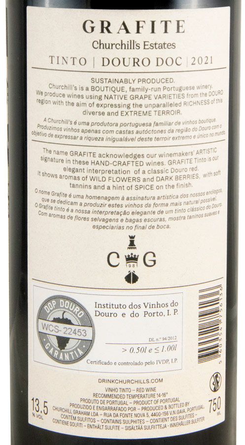 2021 Churchill's Grafite tinto
