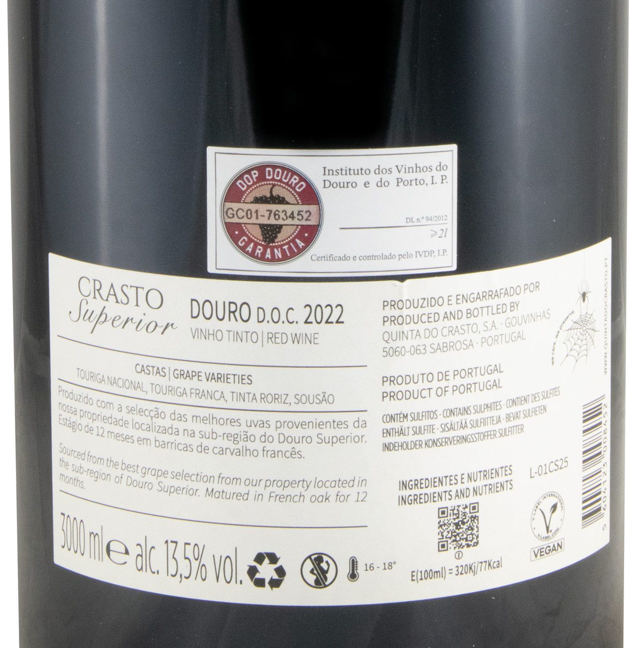 2022 Crasto Superior tinto 3L