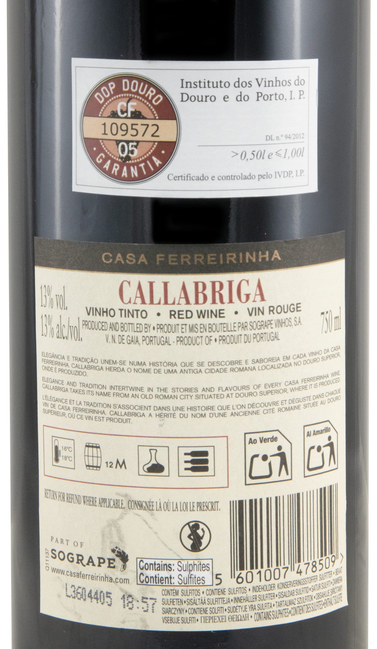 2023 Casa Ferreirinha Callabriga tinto