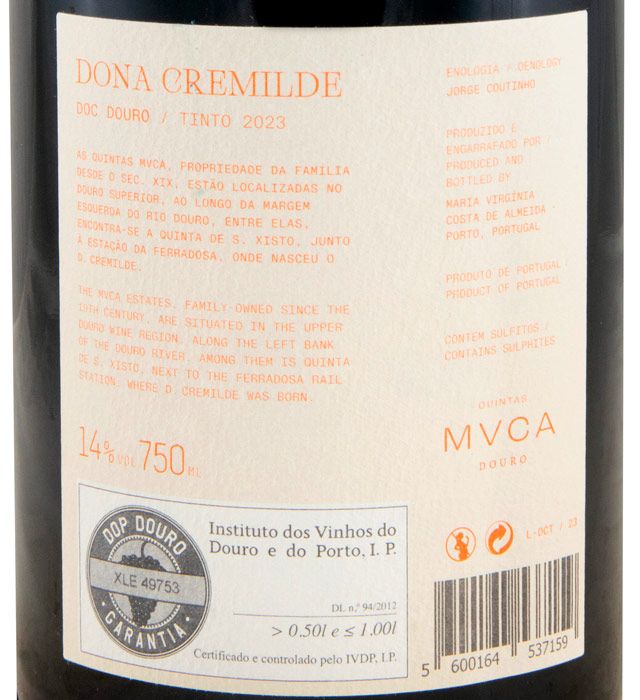 2023 Dona Cremilde red