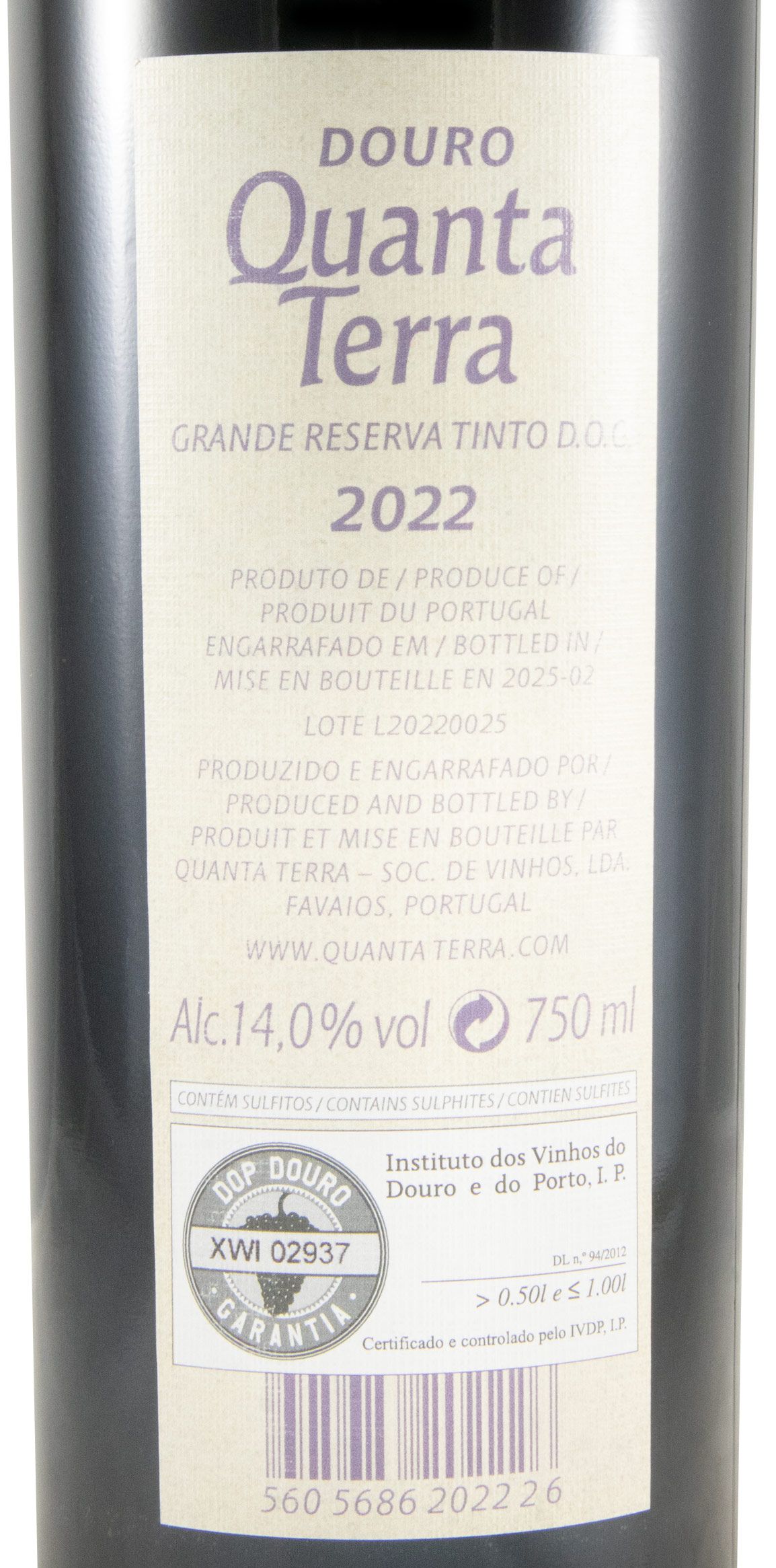 2022 Quanta Terra Grande Reserva tinto