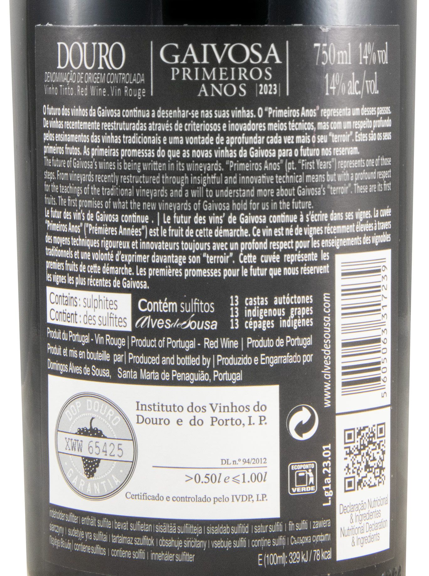 2023 Gaivosa Primeiros Anos tinto