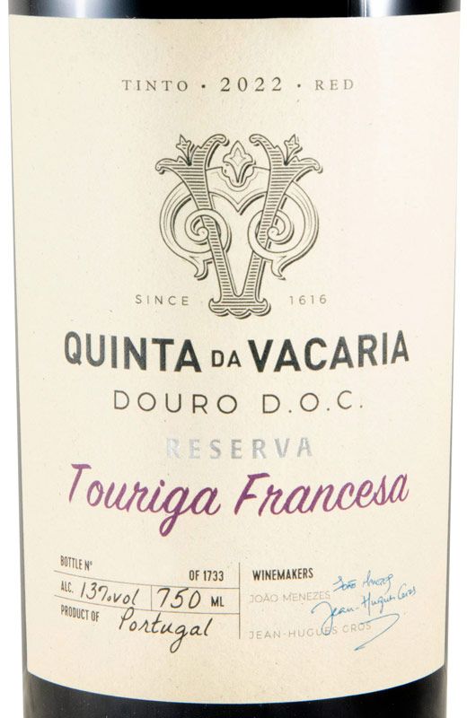 2022 Quinta da Vacaria Touriga Francesa tinto
