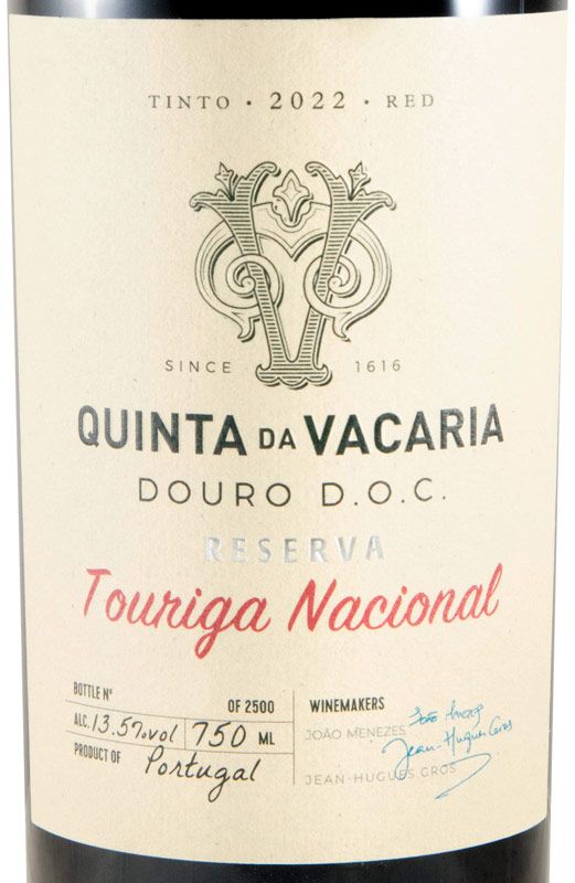 2022 Quinta da Vacaria Touriga Nacional tinto