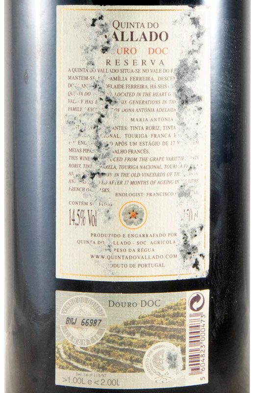 2004 Vallado Reserva tinto 1,5L