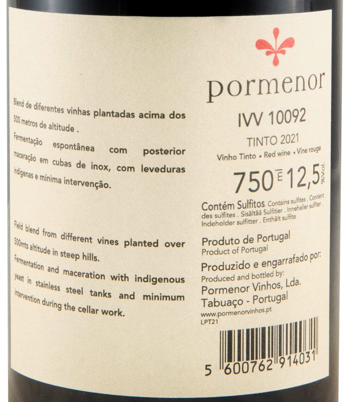 2021 Pormenor tinto