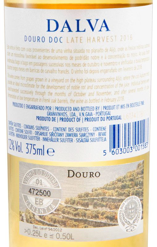 2016 Dalva Colheita Tardia branco 37,5cl