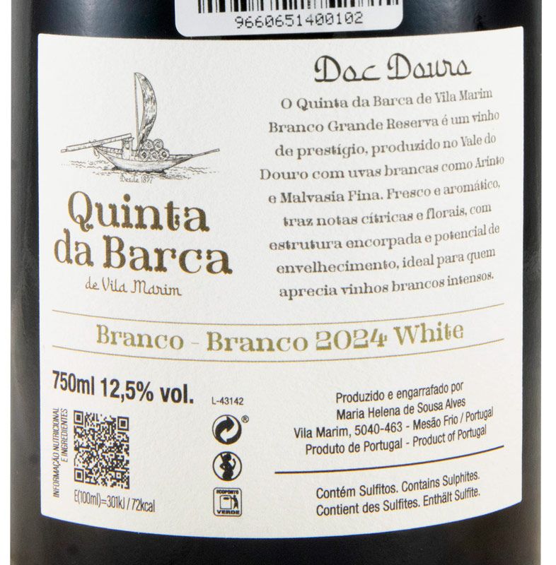2024 Quinta da Barca Grande Reserva white