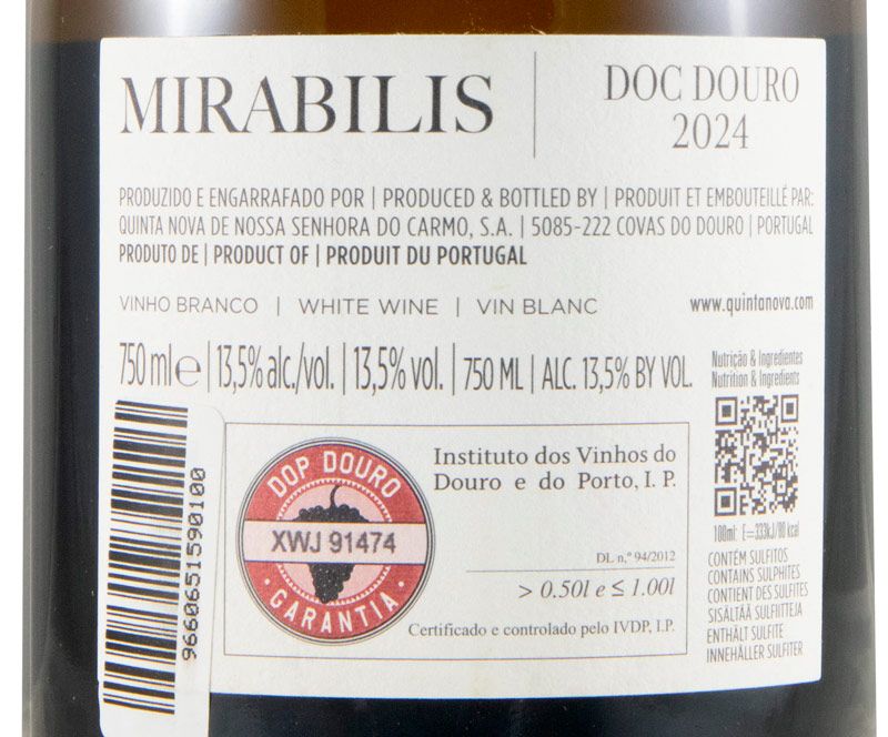 2024 Quinta Nova Mirabilis branco