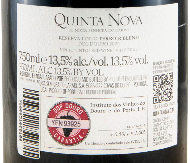 2024 Quinta Nova Terroir Blend Reserva tinto