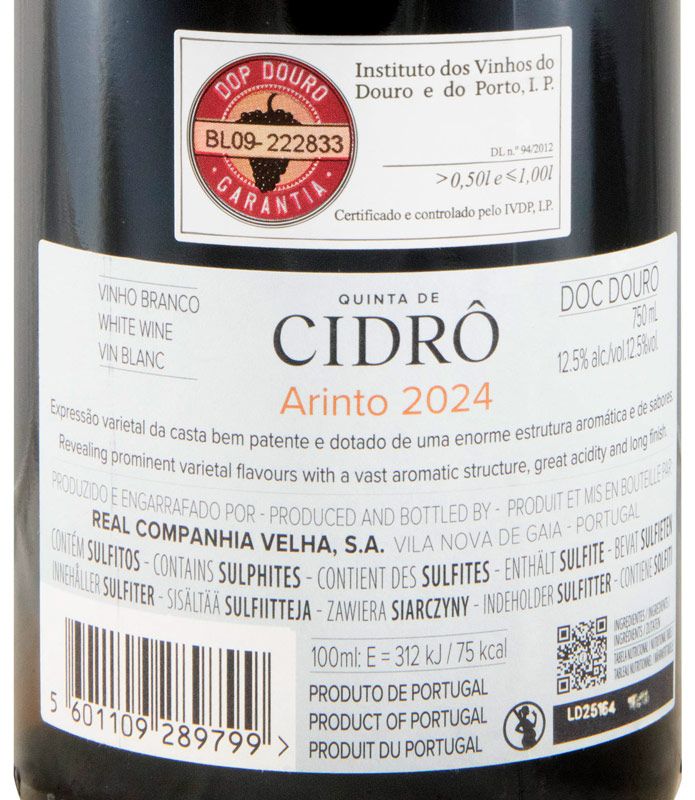 2024 Quinta de Cidrô Arinto white