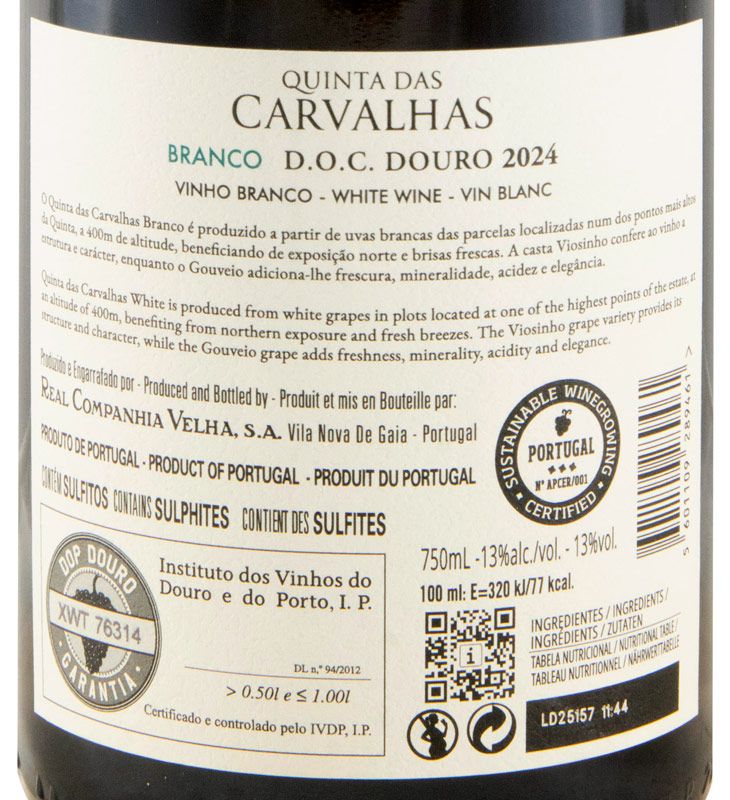 2024 Quinta das Carvalhas branco