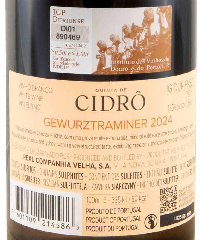 2024 Quinta de Cidrô Gewürztraminer white