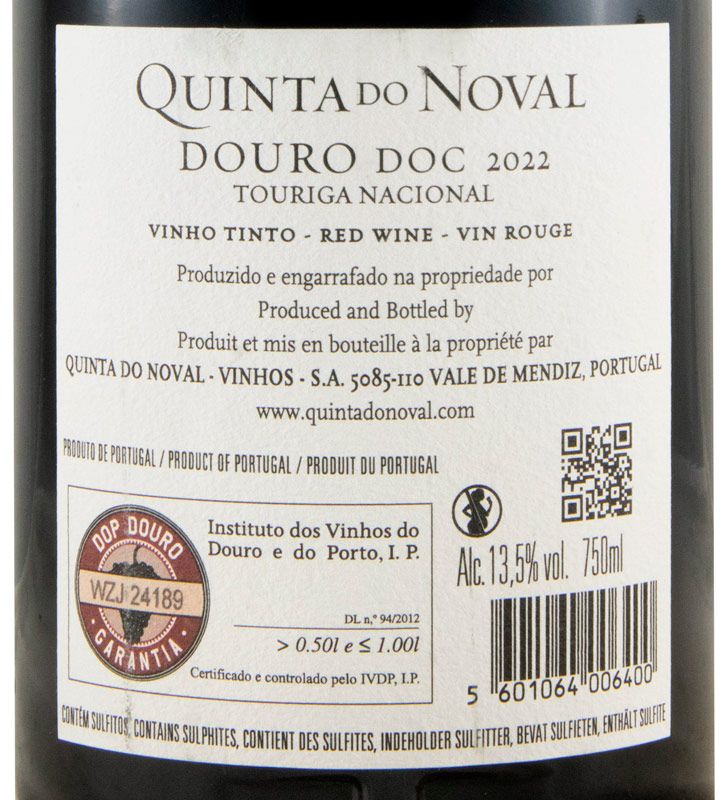 2022 Quinta do Noval Touriga Nacional tinto