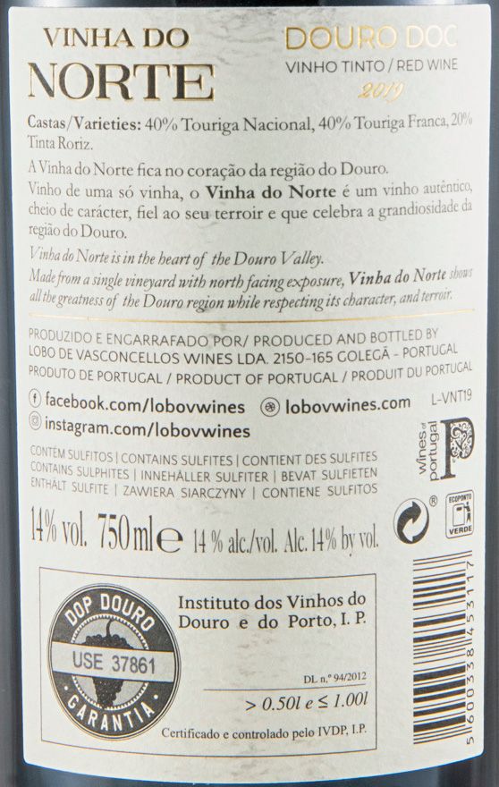 2019 Lobo de Vasconcellos Vinha do Norte red