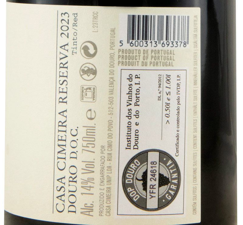 2023 Casa Cimeira Reserva red