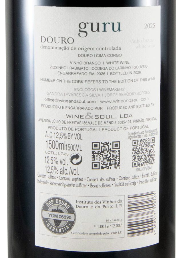 2025 Wine & Soul Guru branco 1,5L