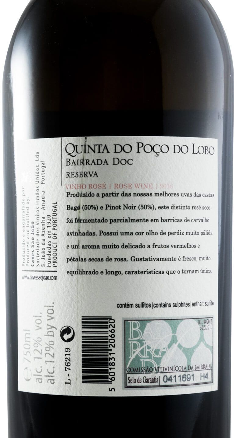 2018 Quinta do Poço do Lobo Reserva rosé
